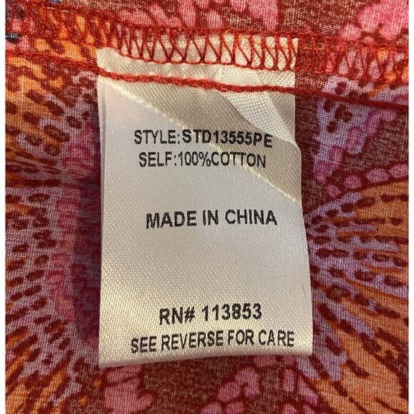 Baltic Born Palmer Tiered Maxi Dress Red Orange Pink Blue Floral S - Picture 6 of 6